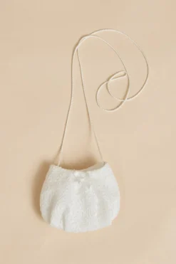 Kommuniontasche aus Spitze mit Schleife