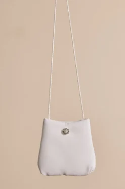 Kommuniontasche mit Strass und Perle