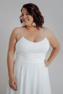 Kurzes Plus Size Braut Top – Corie crop noni Curvy
