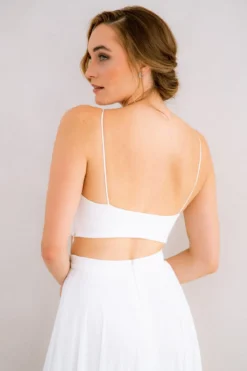 Kurzes Top mit Herzausschnitt – Pina noni