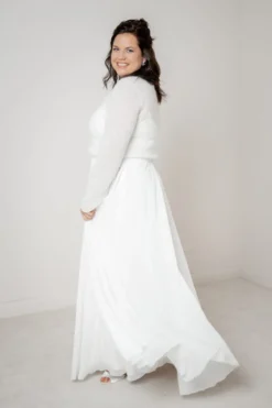Langer Braut Rock aus Chiffon – Isla noni Curvy