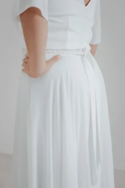 Langer Braut Rock aus Chiffon – Isla noni Curvy