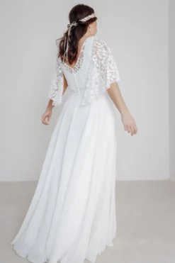 Langer Braut Rock aus Chiffon – Isla noni Curvy