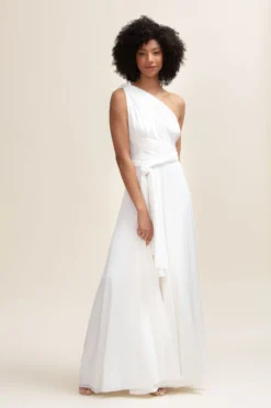 Langes Ballkleid zum Binden – Ballgown Ivory Twobirds