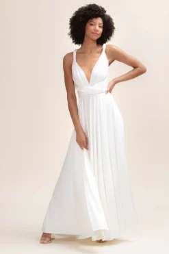 Langes Ballkleid zum Binden – Ballgown Ivory Twobirds