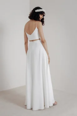 Maxi-Braut Rock mit Schlitz – Lunamae noni