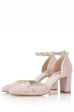Pastellfarbene Brautschuhe – Nowi Powder Pink Suede