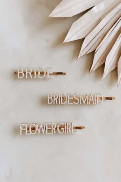 Perlen-Haarklammer "Bride"