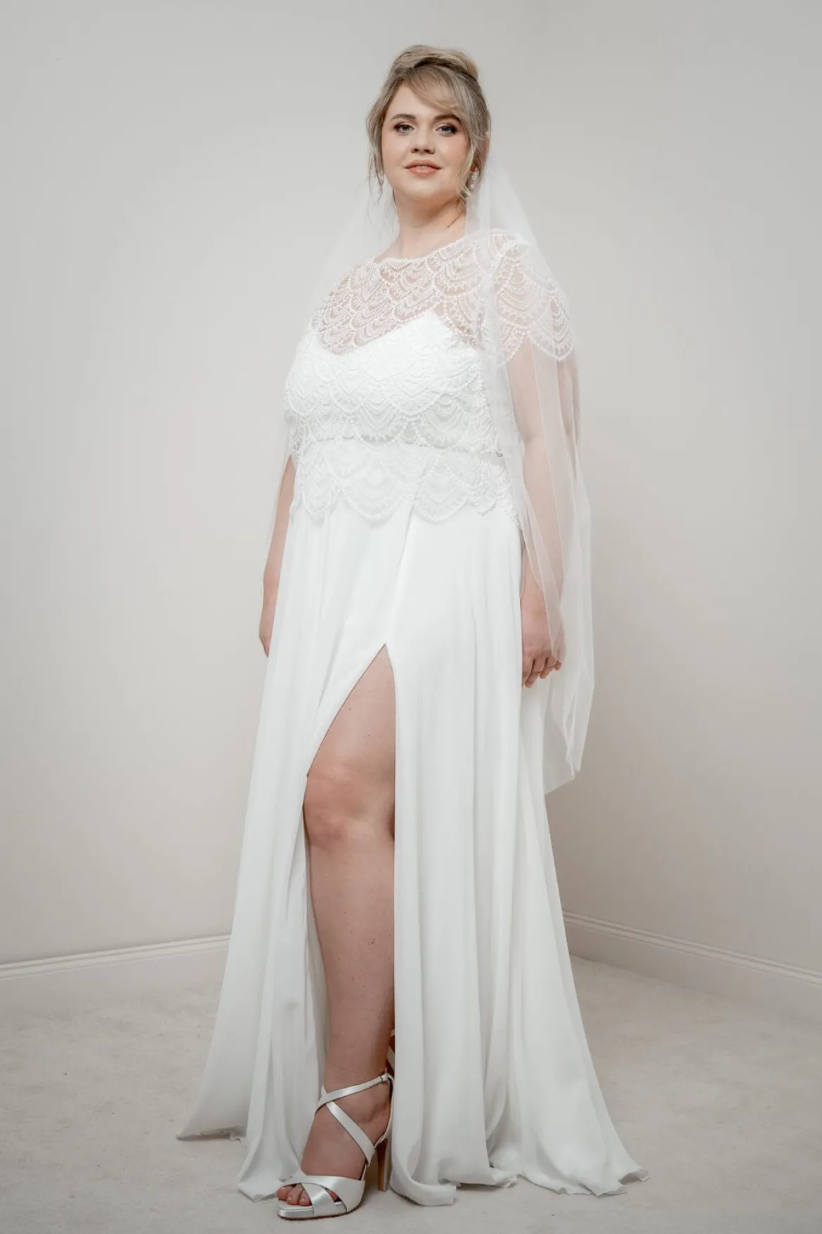 Plus Size Braut Rock aus Chiffon – Jona noni Curvy