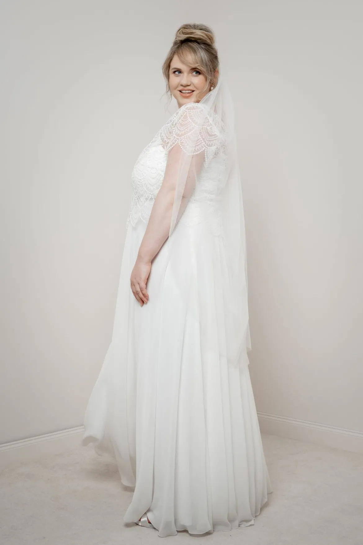 Plus Size Braut Rock aus Chiffon – Jona noni Curvy