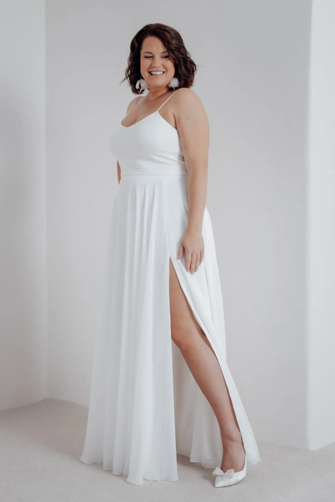 Plus Size Braut Rock aus Chiffon – Jona noni Curvy