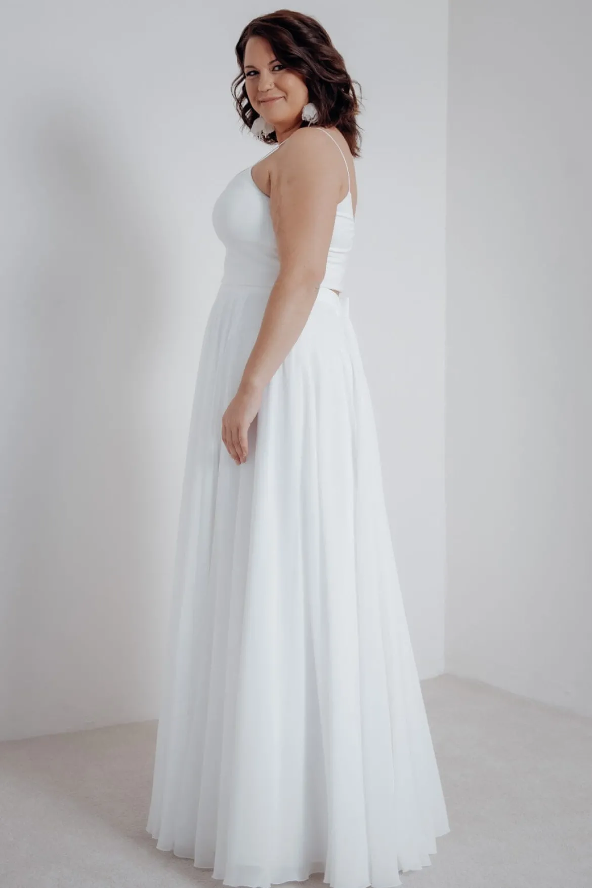 Plus Size Braut Rock aus Chiffon – Jona noni Curvy