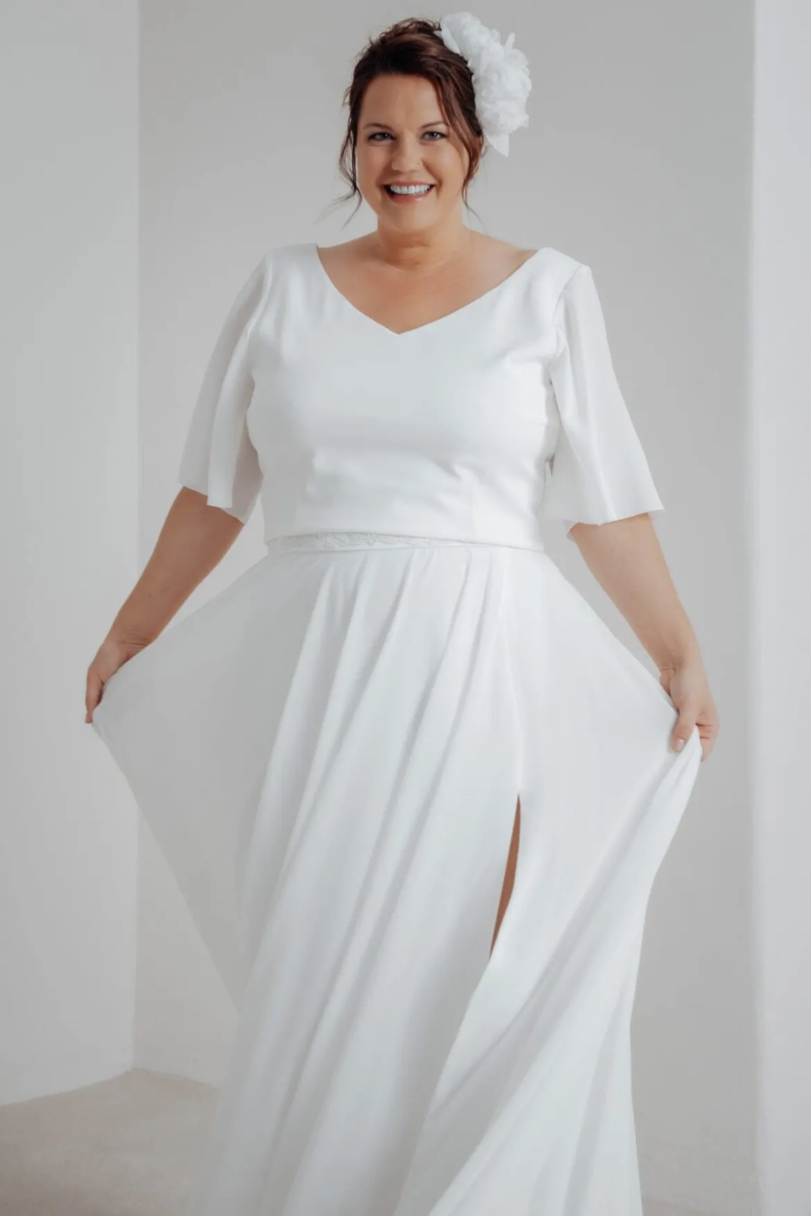 Plus Size Braut Rock aus Chiffon – Jona noni Curvy