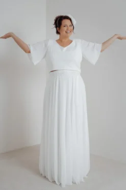 Plus Size Braut Rock aus Chiffon – Jona noni Curvy
