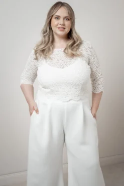 Plus Size Braut Top aus Vintage-Spitze – Florens noni Curvy