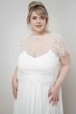 Plus Size Braut Top mit Boho-Muster – Niah noni Curvy