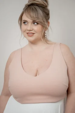 Plus Size Unterziehtop – Majvi Rosé noni Curvy