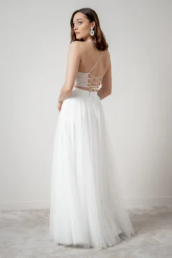 Rückenfreies Braut Top aus Vintage-Spitze – Filiz noni