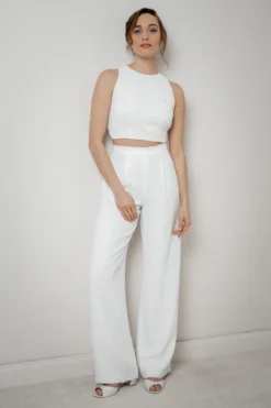 Rückenfreies Braut Top mit Vintage-Muster – Neela noni