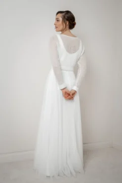 Ärmelfreies Braut Top – Majvi Ivory noni