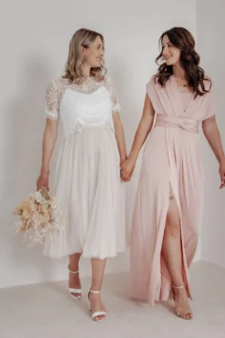 Rosafarbenes Unterziehtop – Long Jersey Bandeau Blush Twobirds