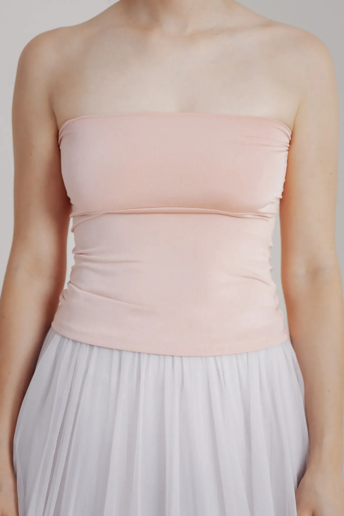 Rosafarbenes Unterziehtop – Long Jersey Bandeau Blush Twobirds