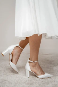 Satin-Brautschuhe in Ivory – Liberty | The Perfect Bridal Company