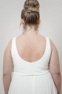 Schlichtes Braut Top – Majvi Ivory noni Curvy