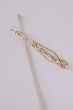 Schmaler Haarclip mit funkelnden Kristallen – New Horizon