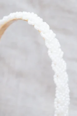 Schmaler Perlen-Haarreif | The Perfect Bridal Company