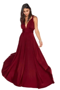 Schulterfreies Unterziehtop – Long Jersey Bandeau Burgundy Twobirds