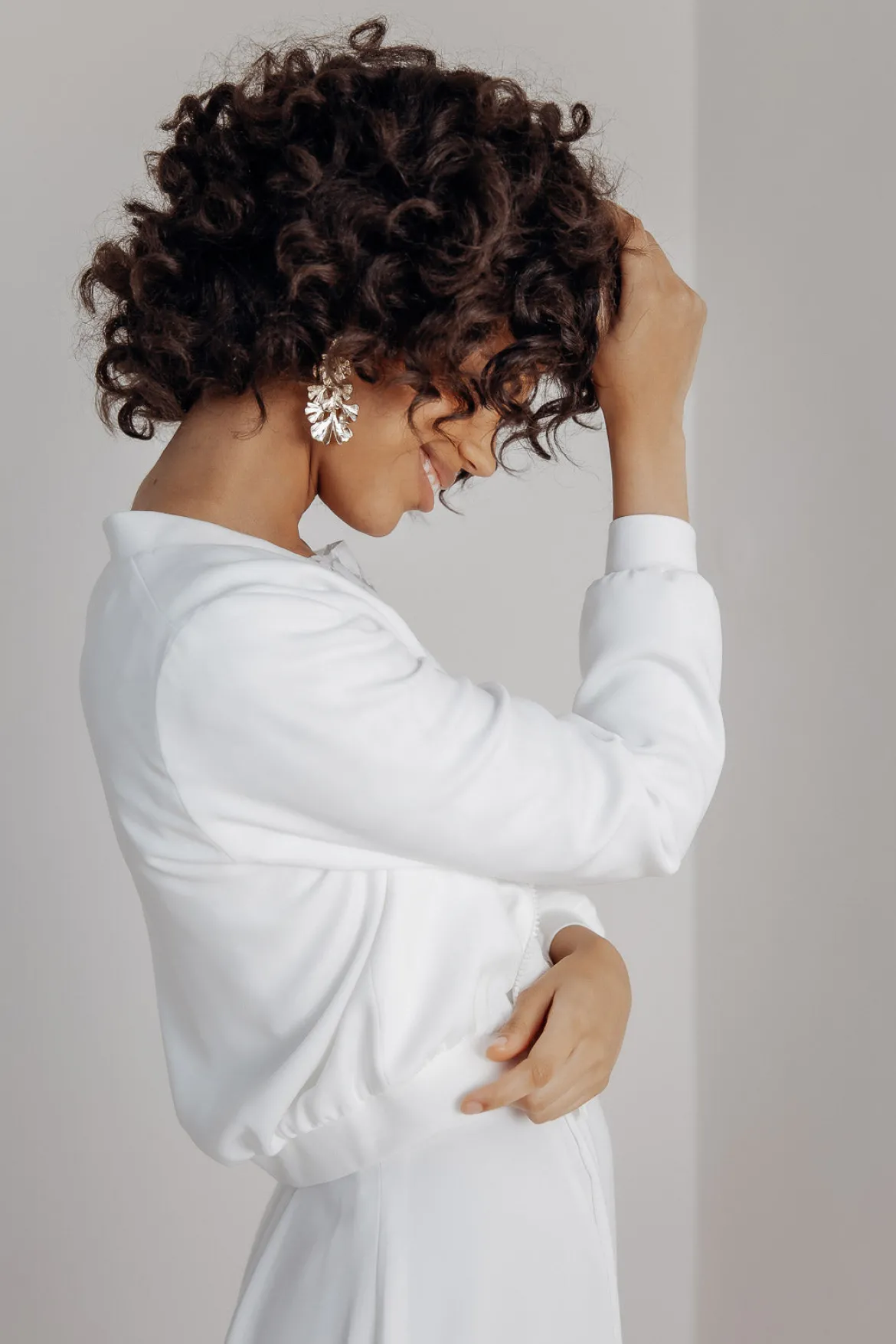 Showroom Only: Braut Bomberjacke in Ivory – Majla uni noni
