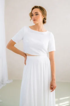 Showroom Only: Crêpe Braut Top – Amariel noni Selected
