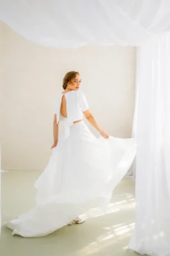Showroom Only: Crêpe Braut Top – Amariel noni Selected