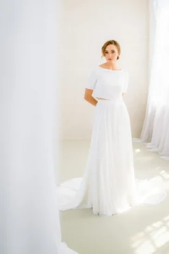 Showroom Only: Crêpe Braut Top – Amariel noni Selected