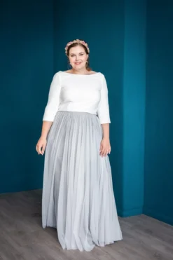 Showroom Only: Grauer Softtüllrock – Maris noni Curvy Selected
