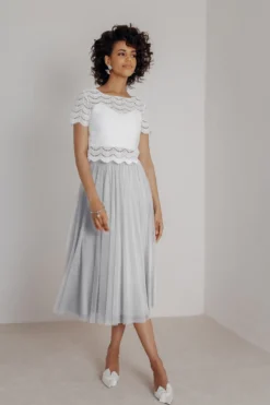 Showroom Only: Tüllrock in Grau – Maris Midi noni Selected
