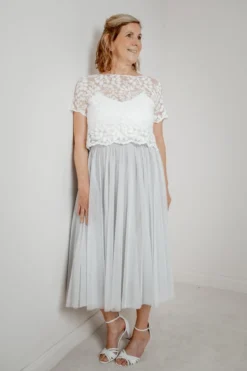 Showroom Only: Tüllrock in Grau – Maris Midi noni Selected