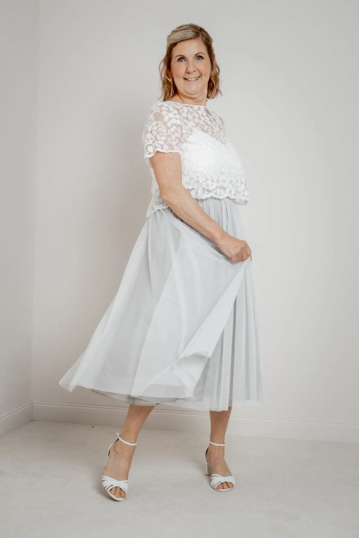 Showroom Only: Tüllrock in Grau – Maris Midi noni Selected