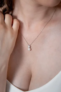 Silberne Halskette mit Anhänger