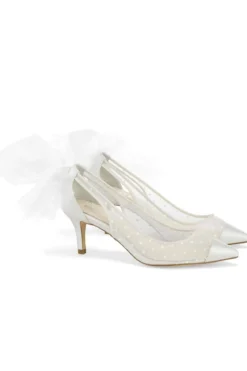 Slingback Pumps mit Polka Dots und Schleife – Maggie Bella Belle Shoes