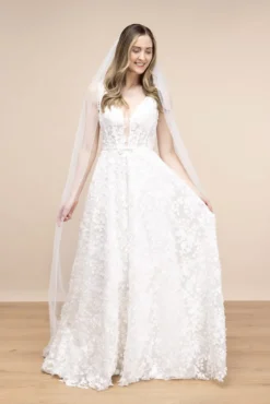 Softtüll-Schleier mit Perlenborte | The Perfect Bridal Company