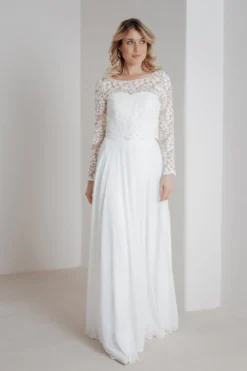 Spitzentop aus Botanik-Spitze für die Hochzeit – Norine noni