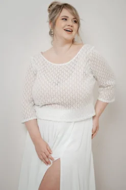 Strick-Braut Top – Haldis noni Curvy