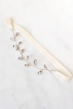 Strumpfband im Boho Glam Stil mit Strasskristallen – Tempête