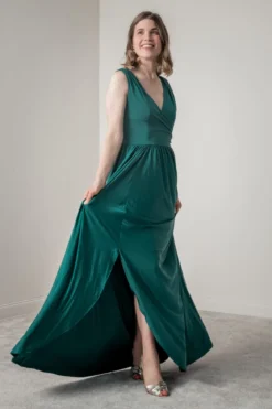 Tiefgrünes Brautjungfernkleid | Eliza & Ethan