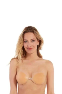 Trägerloser Klebe-BH mit Push-Up-Effekt aus Silikon für rückenfreie Outfits