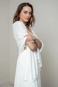 Weiche Braut Stola in Ivory