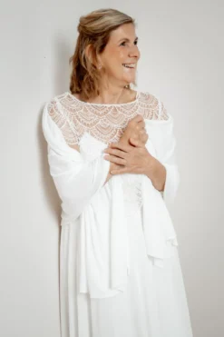 Weiche Braut Stola in Ivory
