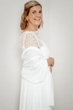 Weiche Braut Stola in Ivory